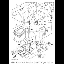 SEAT UNDER LOCKER pour Yamaha 1997 WaveRunner WAVE VENTURE 1100 - WVT1100V - 1997