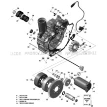 PTO Cover And Magneto pour Sea-Doo 2018 WAKE PRO 230, 2018