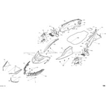 Body Front Part - Wake Package Pro pour Sea-Doo 2018 WAKE PRO 230, 2018