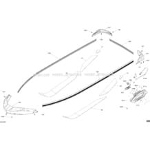 Body Hull Part - Wake Package Pro pour Sea-Doo 2018 WAKE PRO 230, 2018