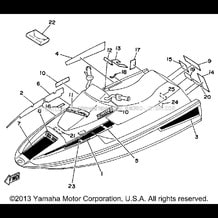 GRAPHIC - TOOL pour Yamaha 1990 WaveRunner WAVE RUNNER - WR500D - 1990