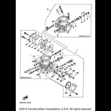 CARBURETOR pour Yamaha 1997 WaveRunner WAVE VENTURE 760 - WVT760V - 1997