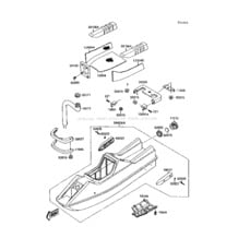 Hull(JS300-A3/A4/A5) pour Kawasaki 1990 300 SX