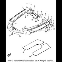 GUNWALE - MAT pour Yamaha 1990 WaveRunner WAVE RUNNER - WR500D - 1990