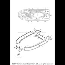 GUNWALE & MAT pour Yamaha 2017 WaveRunner EX - EX1050CS - 2017