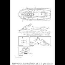 IMPORTANT LABELS pour Yamaha 2017 WaveRunner EX - EX1050CS - 2017