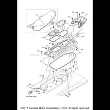 SEAT & UNDER LOCKER pour Yamaha 2017 WaveRunner EX - EX1050CS - 2017