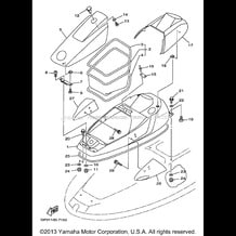 ENGINE HATCH pour Yamaha 1997 WaveRunner WAVE VENTURE 760 (WVT760V) 1997