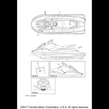 IMPORTANT LABELS pour Yamaha 2017 WaveRunner EX DELUXE - EX1050AS - 2017