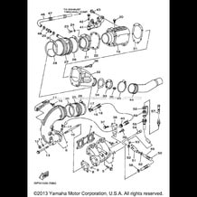 EXHAUST 1 pour Yamaha 1997 WaveRunner WAVE VENTURE 760 - WVT760V - 1997