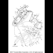 ENGINE HATCH 1 pour Yamaha 2017 WaveRunner EX SPORT - EX1050BS - 2017