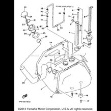 FUEL TANK pour Yamaha 1997 WaveRunner WAVE VENTURE 760 (WVT760V) 1997