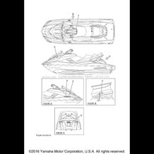 IMPORTANT LABELS pour Yamaha 2017 WaveRunner FX CRUISER SVHO - FC1800AS - 2017