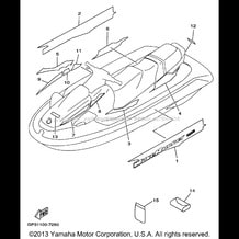 GRAPHIC TOOL pour Yamaha 1997 WaveRunner WAVE VENTURE 760 - WVT760V - 1997