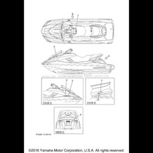 IMPORTANT LABELS pour Yamaha 2017 WaveRunner FX SVHO - FC1800S - 2017