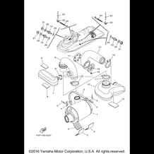 EXHAUST 3 pour Yamaha 2017 WaveRunner GP1800 - GP1800S - 2017