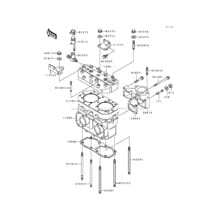 Cylinder Head/Cylinder pour Kawasaki 1990 550 SX