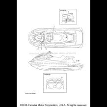 IMPORTANT LABELS pour Yamaha 2017 WaveRunner GP1800 - GP1800S - 2017