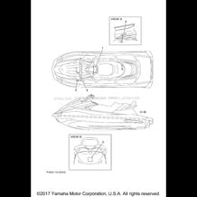 IMPORTANT LABELS pour Yamaha 2017 WaveRunner VX CRUISER HO - VC1800S - 2017