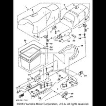 SEAT UNDER LOCKER pour Yamaha 1997 WaveRunner WAVE VENTURE 760 (WVT760V) 1997