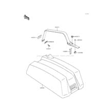 Engine Hood pour Kawasaki 1990 550 SX