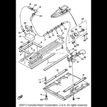 HULL - DECK 2 pour Yamaha 1990 WaveRunner WAVE RUNNER - WR500D - 1990