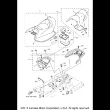 SEAT & UNDER LOCKER pour Yamaha 2017 WaveRunner VX1050BS - 2017