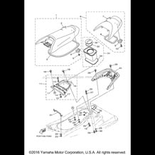 SEAT & UNDER LOCKER pour Yamaha 2017 WaveRunner VX1050CS - 2017