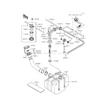 Fuel Tank pour Kawasaki 1990 550 SX