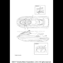 IMPORTANT LABELS pour Yamaha 2017 WaveRunner VXR - VX1800AS - 2017