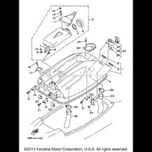 ENGINE HATCH pour Yamaha 1998 WaveRunner SUPER JET 700 (SJ700AW) 1998