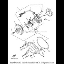 GENERATOR pour Yamaha 1998 WaveRunner SUPER JET - SJ700AW - 1998