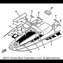 GRAPHIC TOOL pour Yamaha 1987 WaveRunner WJ500H - 1987