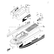 HULL/ENGINE HOOD ('79-'81 A3/A4/A4A/A5) pour Kawasaki 1979 JS440