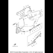 EXHAUST 2 pour Yamaha 2018 WaveRunner FX CRUISER HO - FB1800AT - 2018