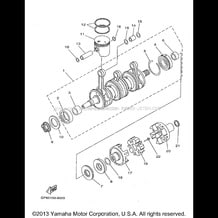 CRANKSHAFT PISTON pour Yamaha 1998 WaveRunner WAVE RUNNER GP1200 - GP1200W - 1998