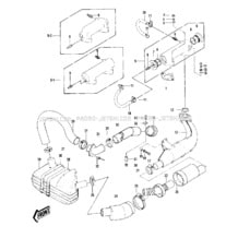 MUFFLER ('79'-81 A3/A4/A4A/A5) pour Kawasaki 1979 JS440