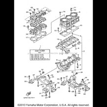 CYLINDER CRANKCASE pour Yamaha 1998 WaveRunner WAVE RUNNER GP1200 - GP1200W - 1998