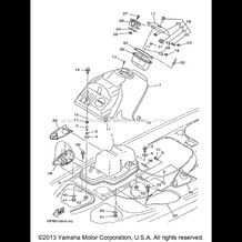 ENGINE HATCH 1 pour Yamaha 1998 WaveRunner WAVE RUNNER GP1200 (GP1200W) 1998