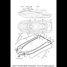 GUNWALE & MAT pour Yamaha 2018 WaveRunner VX - VX1050CT - 2018