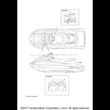 IMPORTANT LABELS pour Yamaha 2018 WaveRunner VX - VX1050CT - 2018