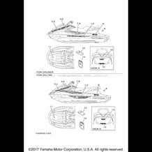 GRAPHICS pour Yamaha 2018 WaveRunner VX CRUISER VX1050BT VX DELUXE - VX1050AT - 2018