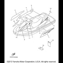 GRAPHIC TOOL pour Yamaha 1998 WaveRunner WAVE RUNNER GP1200 - GP1200W - 1998