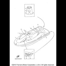 IMPORTANT LABELS pour Yamaha 1998 WaveRunner WAVE RUNNER GP1200 - GP1200W - 1998