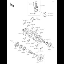 Crankshaft pour Kawasaki 2018 JET SKI® SX-R®