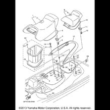SEAT UNDER LOCKER pour Yamaha 1998 WaveRunner WAVE RUNNER GP1200 (GP1200W) 1998