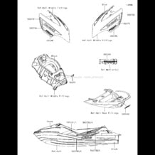 Decals(LJF) pour Kawasaki 2018 JET SKI® ULTRA® 310X