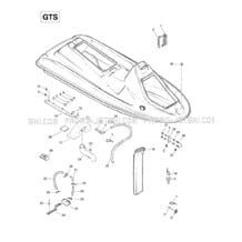 09- Body (GTS) pour Seadoo 1997 GTI, 5641, 1997