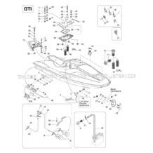 09- Body (GTI) pour Seadoo 1997 GTI, 5641, 1997