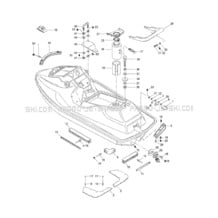 09- Body pour Seadoo 1997 SPX, 5834-5661, 1997